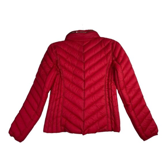 Michael Kors Packable Down Fill Jacket size Small Red - Picture 7 of 9